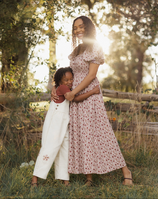 Daisy Patches Wide Leg Overalls