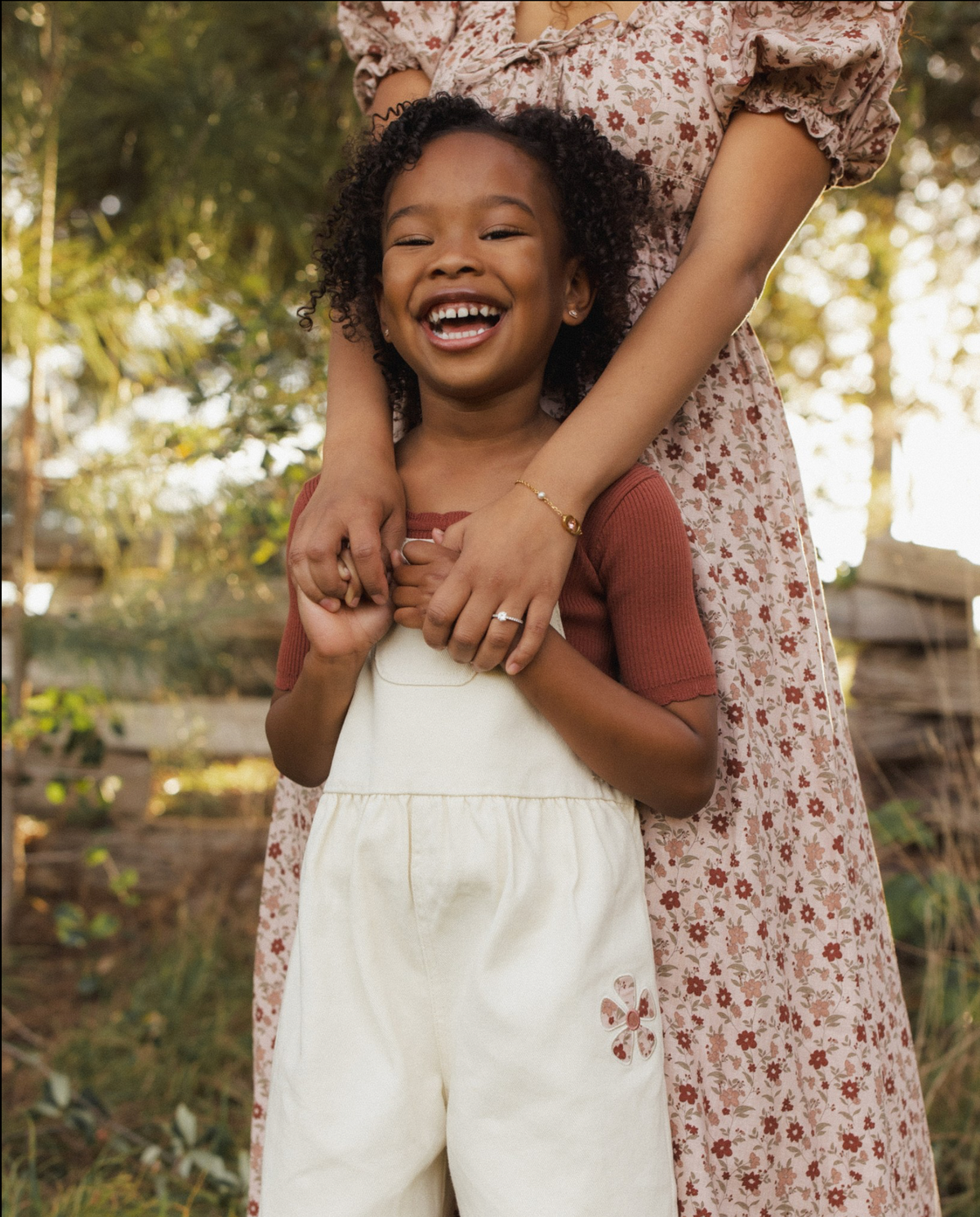 Daisy Patches Wide Leg Overalls