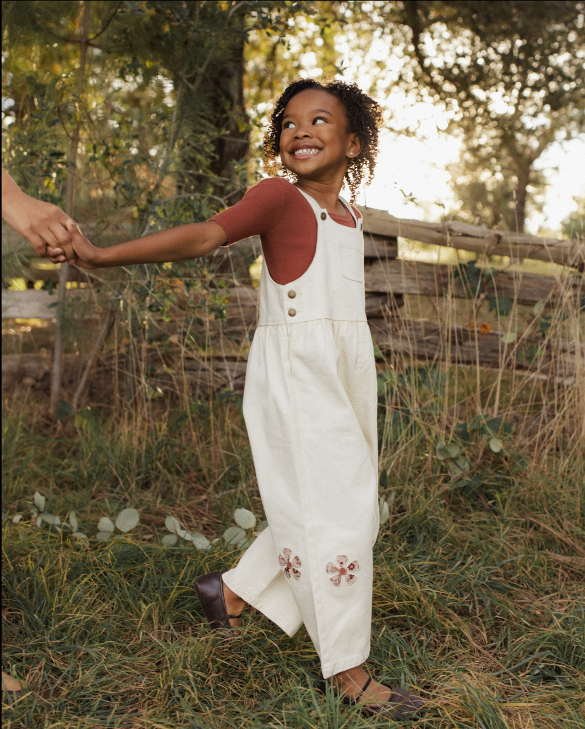 Daisy Patches Wide Leg Overalls