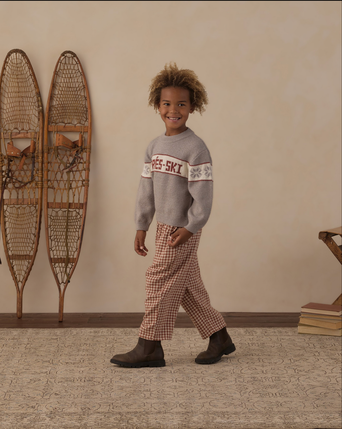 Brick Check Palmer Pants