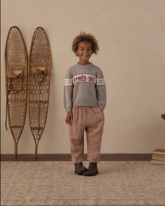 Brick Check Palmer Pants