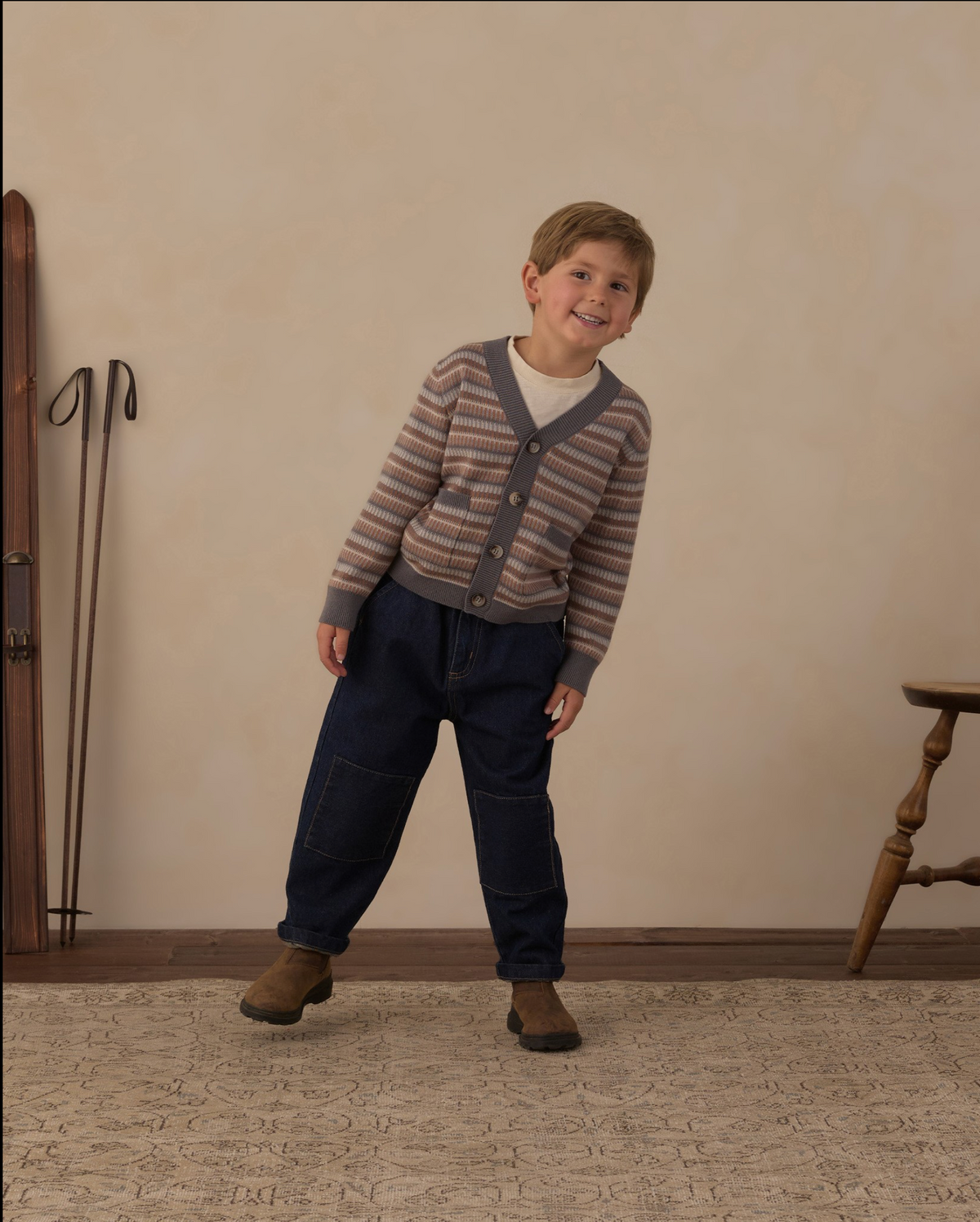 Multi-Stripe Wynn Cardigan