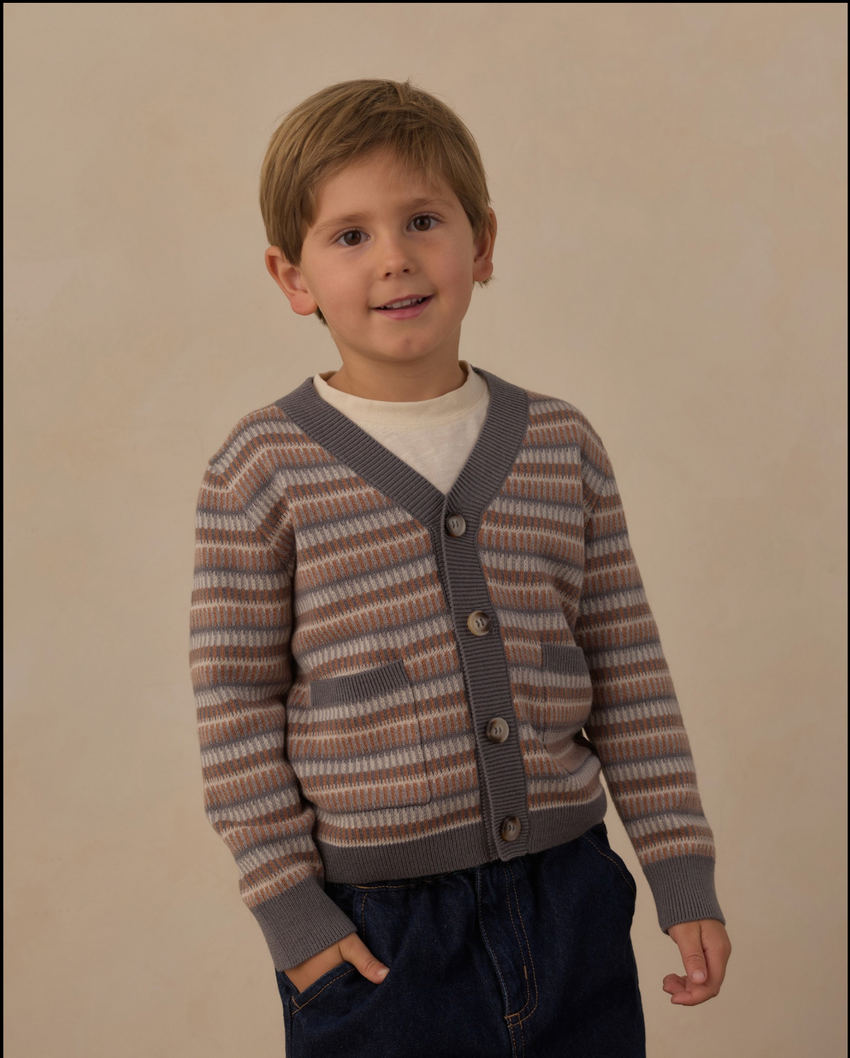 Multi-Stripe Wynn Cardigan