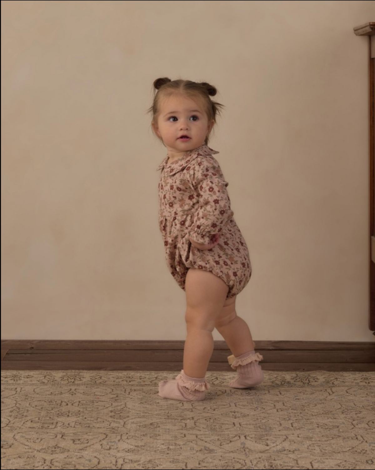 Pink Floral Cora Romper