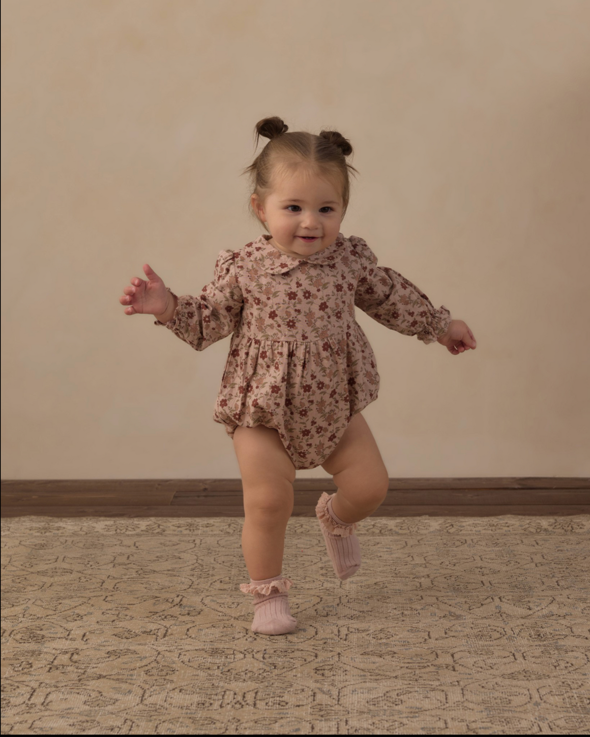 Pink Floral Cora Romper