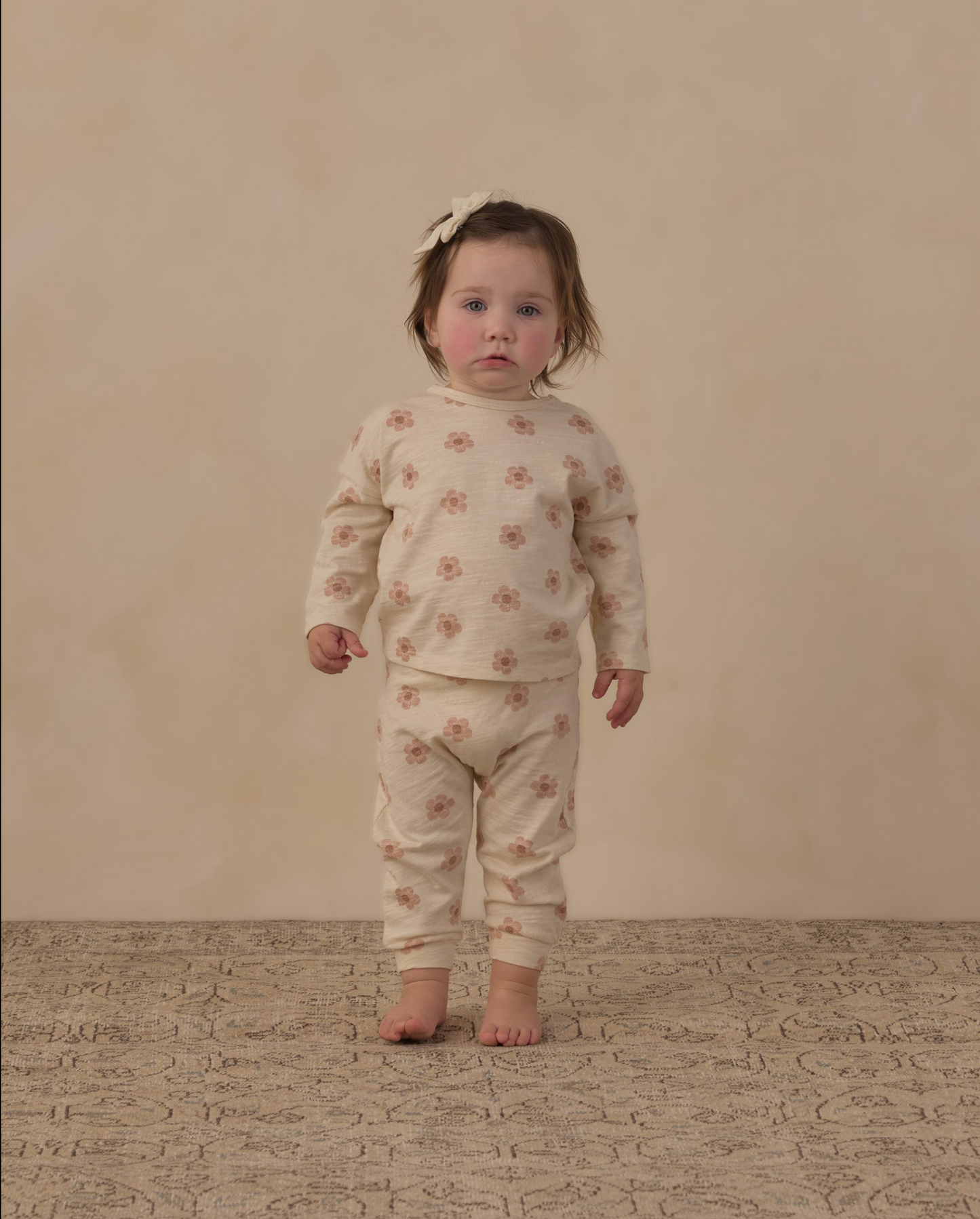 Pink Daises Pant Set