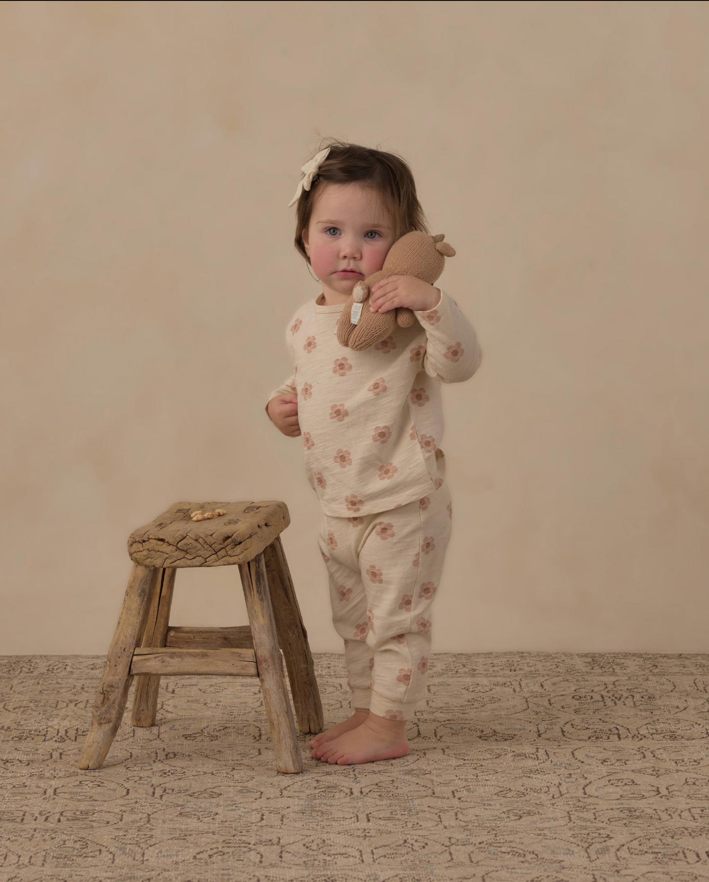 Pink Daises Pant Set