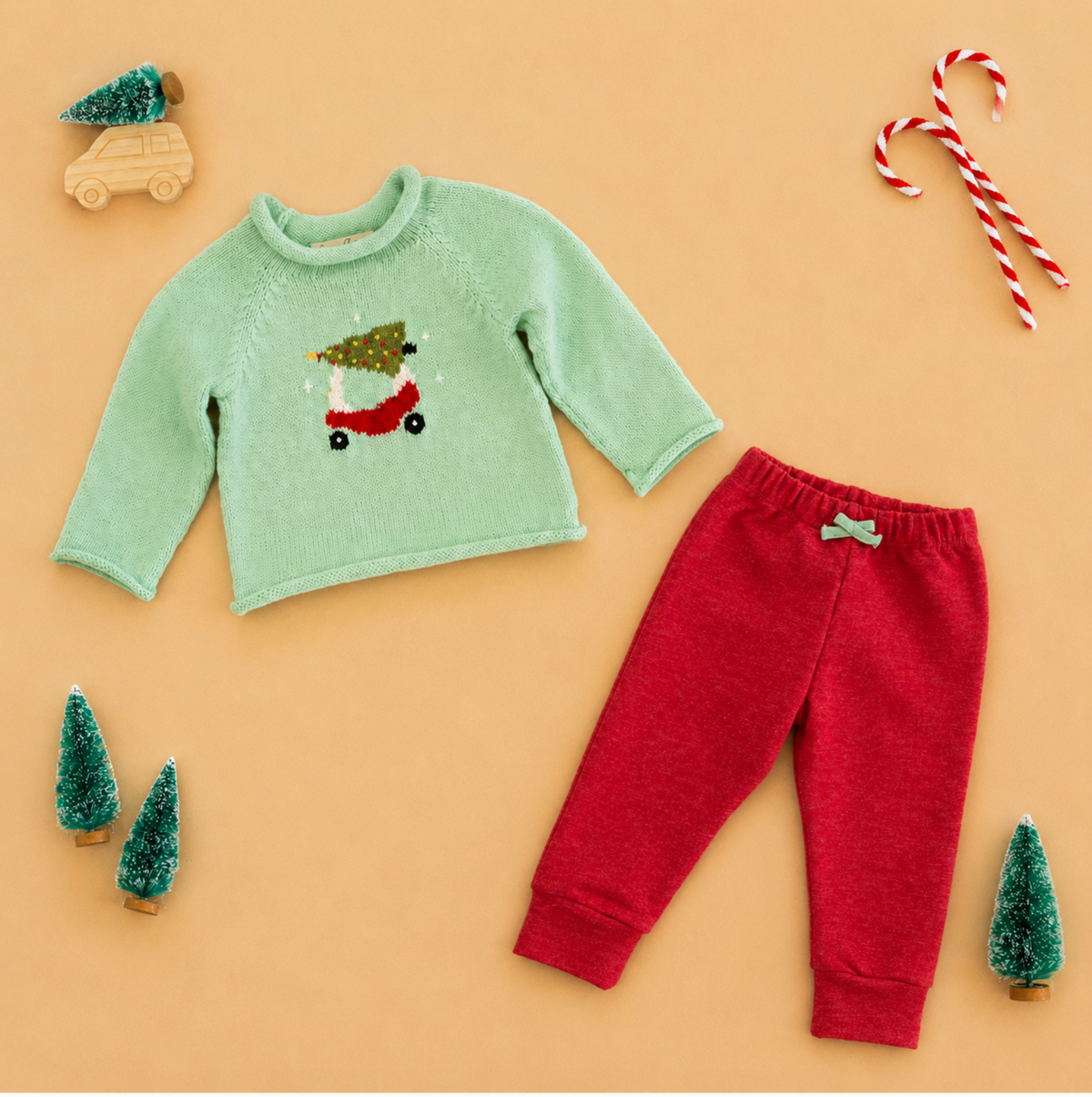 Deck the Wheels Rollneck Sweater