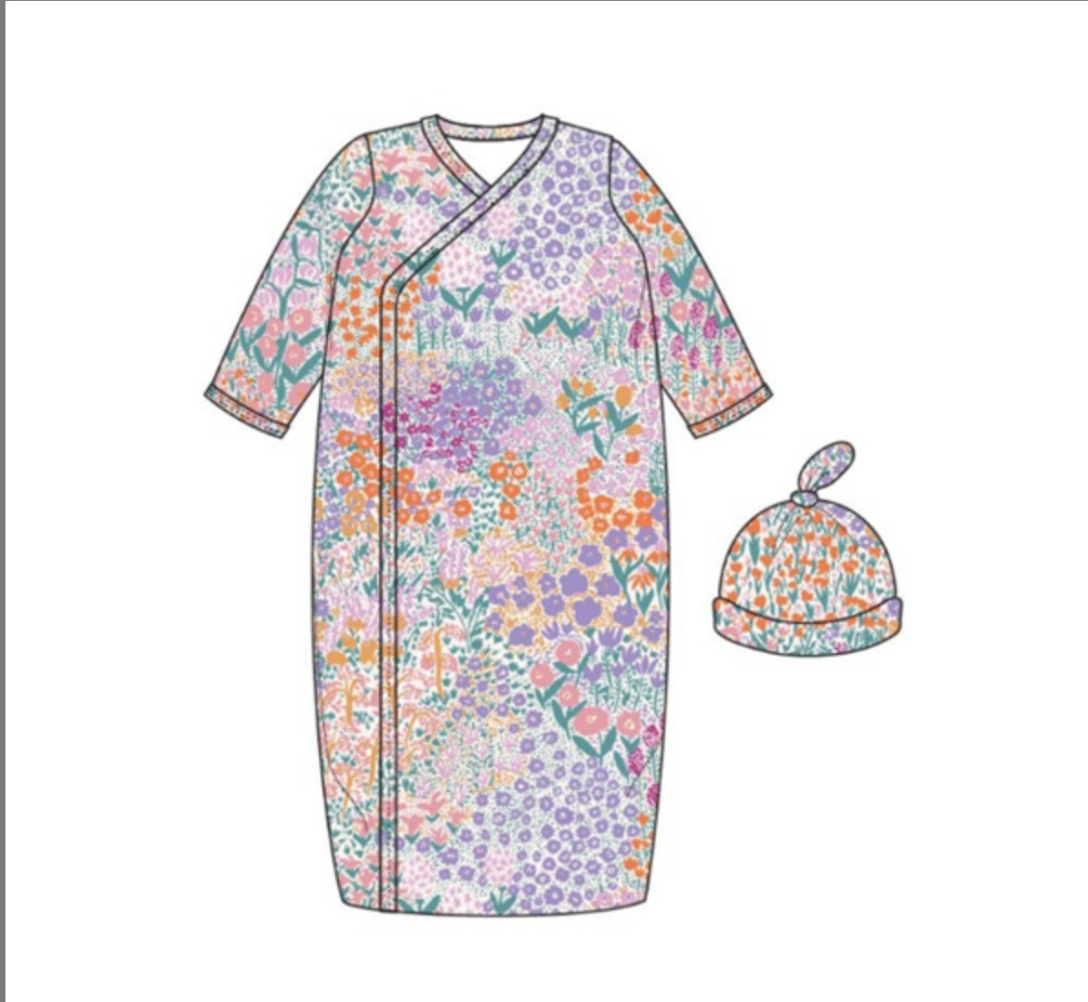 Arabella Gown & Hat Set