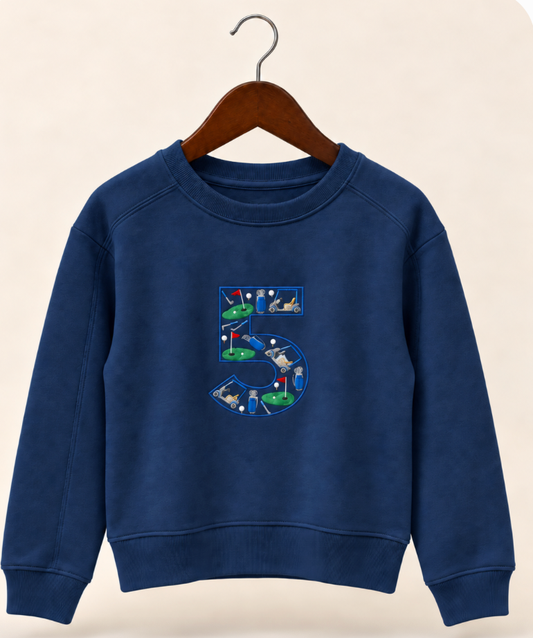 Golf Themed "5" Sweatshirt