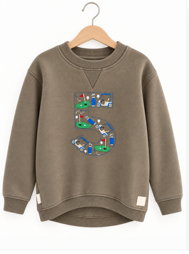 Golf Themed "5" Sweatshirt