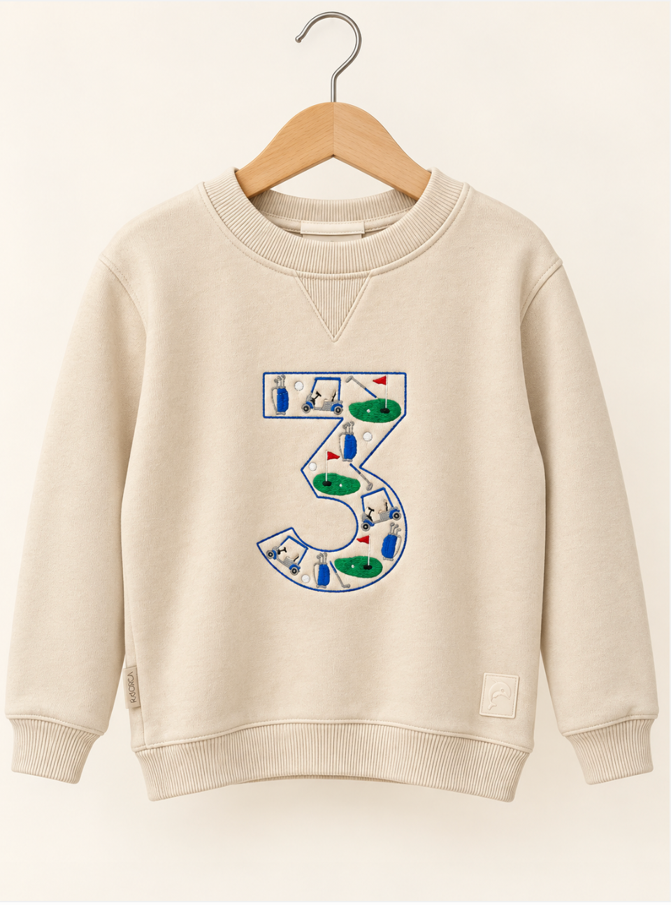 Golf Themed "3" Sweatshirt