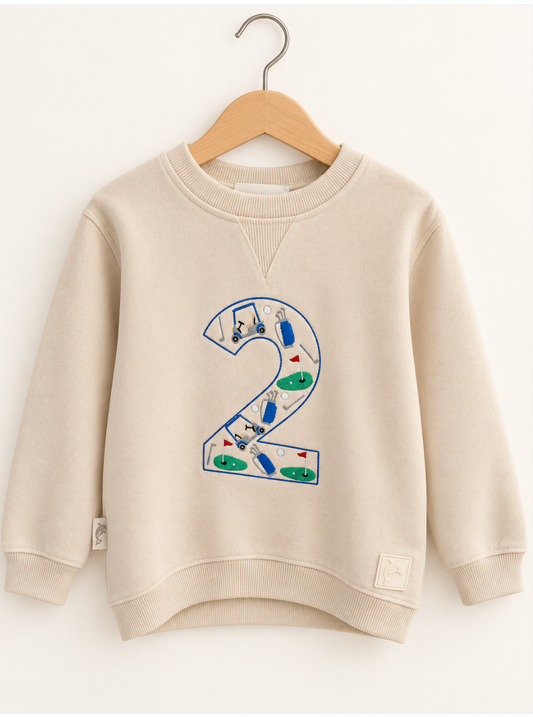 Golf Themed "2" Sweatshirt