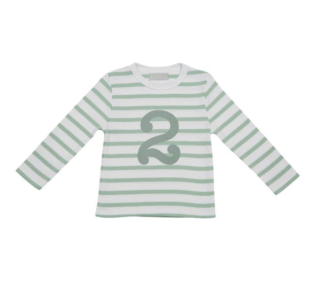 Seafoam/White Striped (Seafoam) T-Shirt