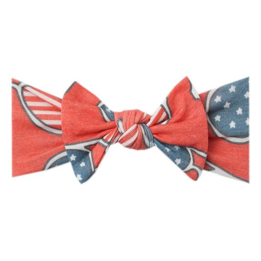 Spangled Knit Headband Bow