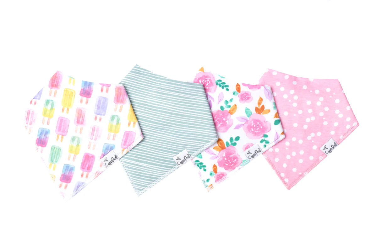 Summer Baby Bandana Bib (4 Pack)