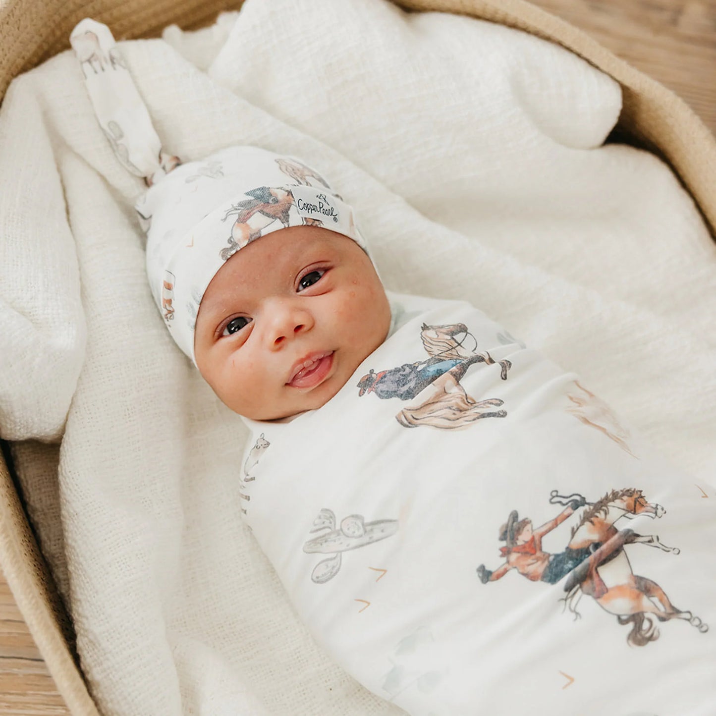 Boone Top Knot Hat 0-4M