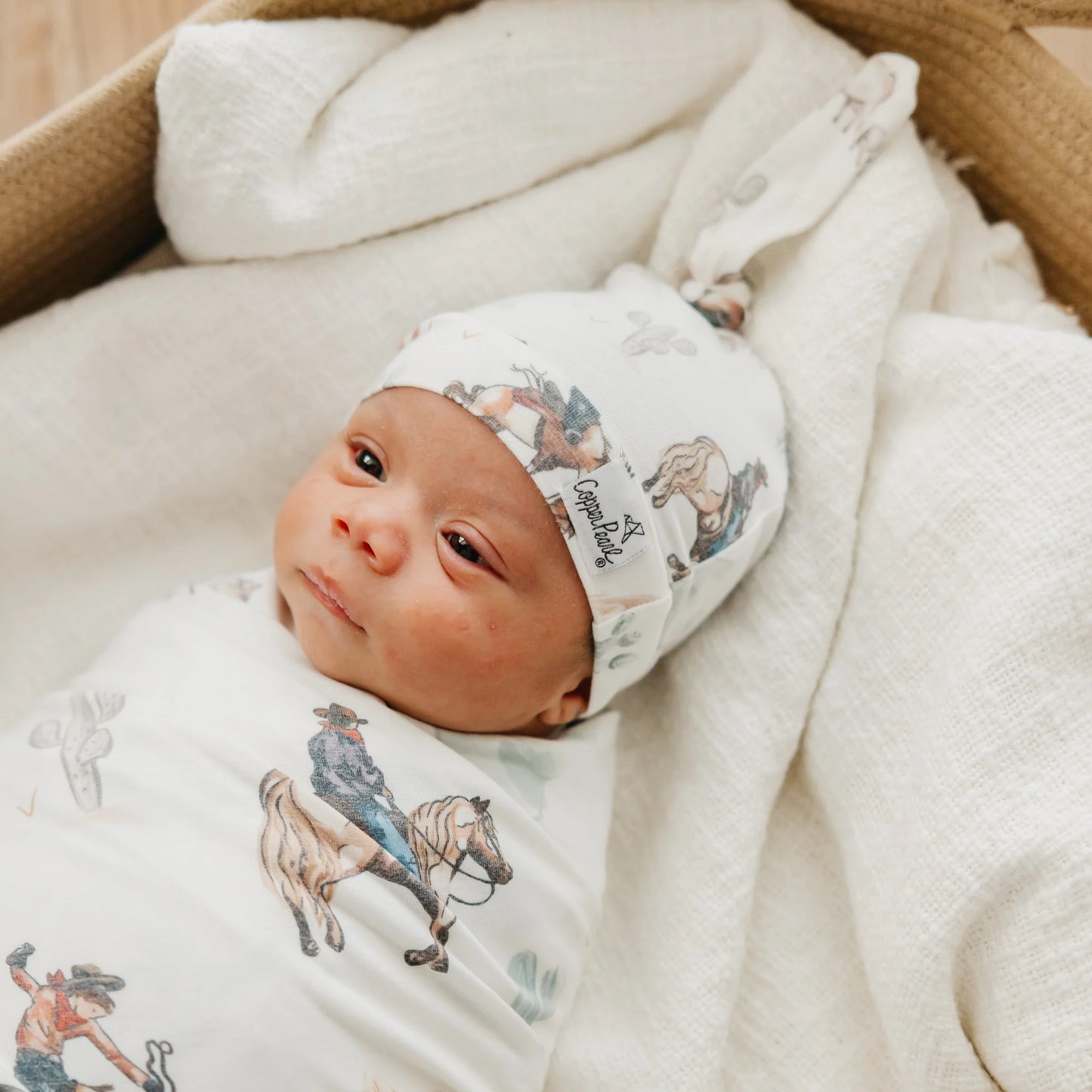 Boone Top Knot Hat 0-4M