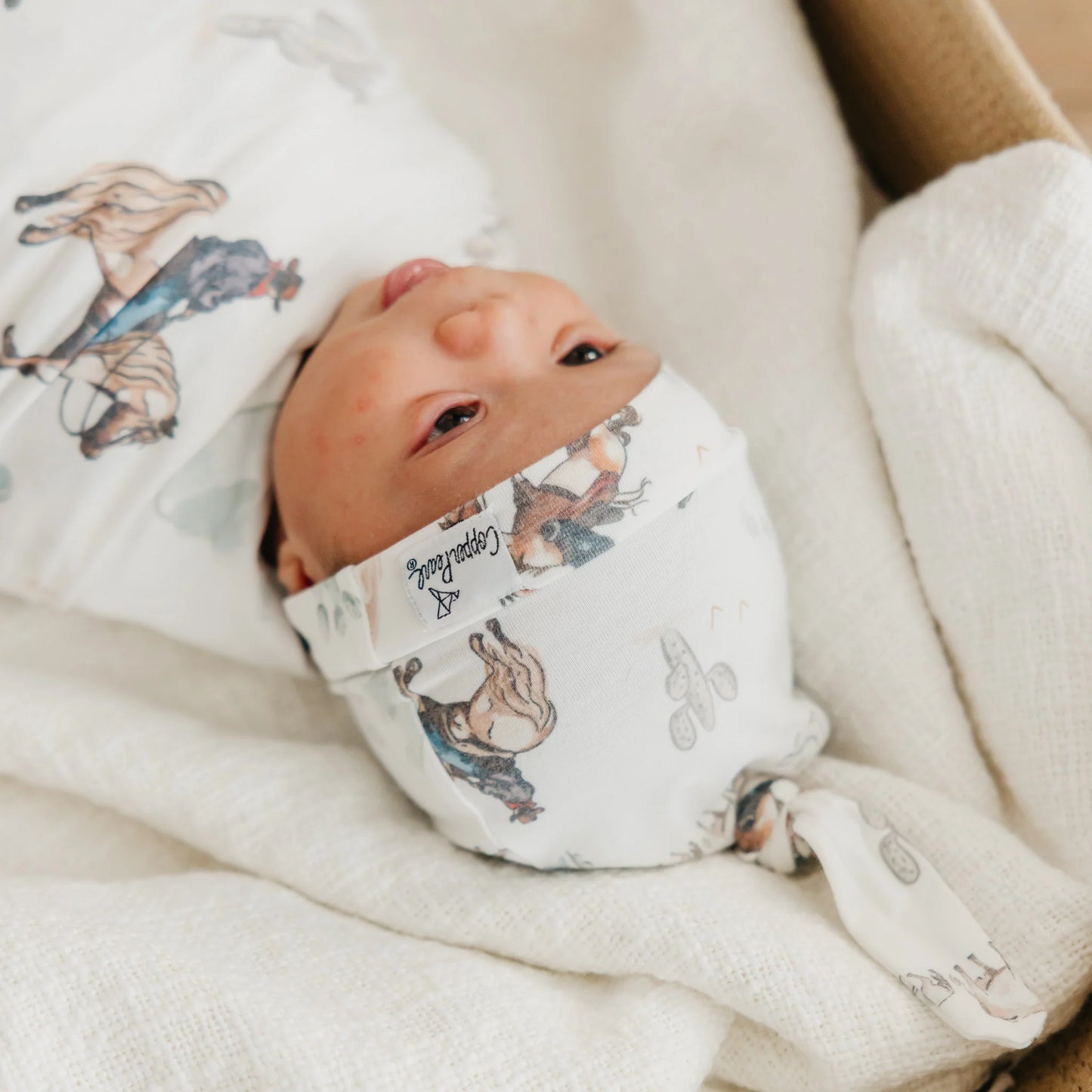 Boone Top Knot Hat 0-4M