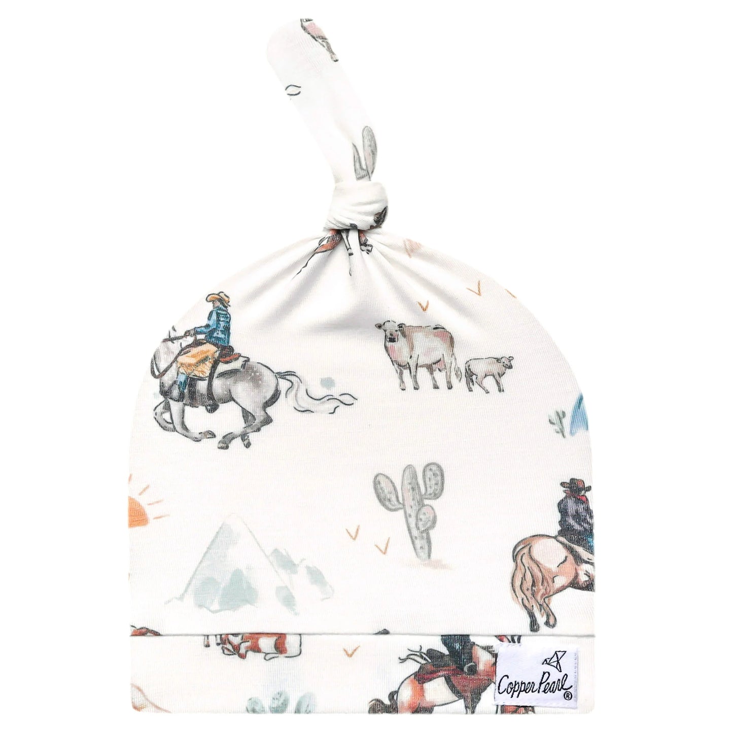 Boone Top Knot Hat 0-4M