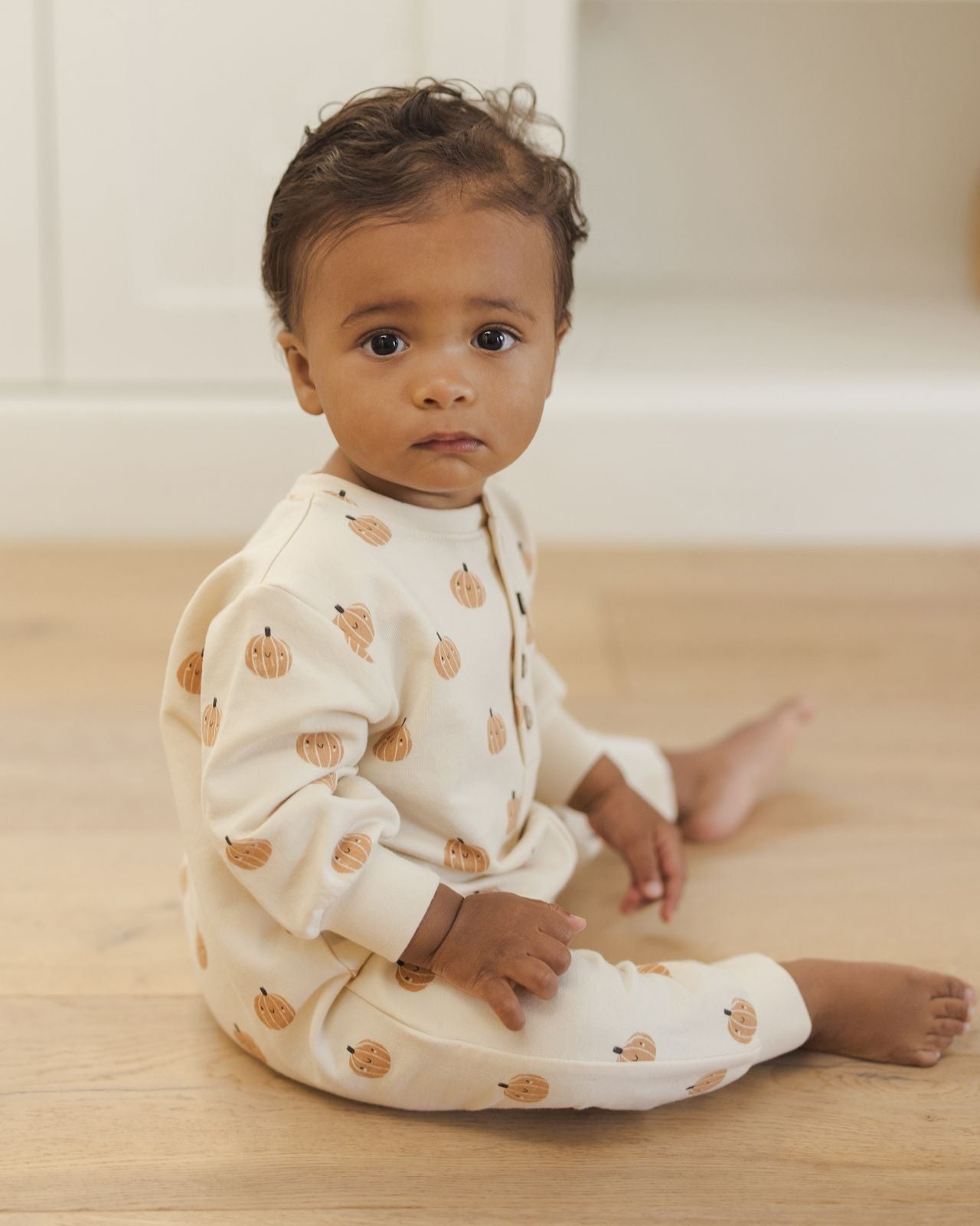 Smiley Pumpkins Relaxed Fleece Jumpsuit