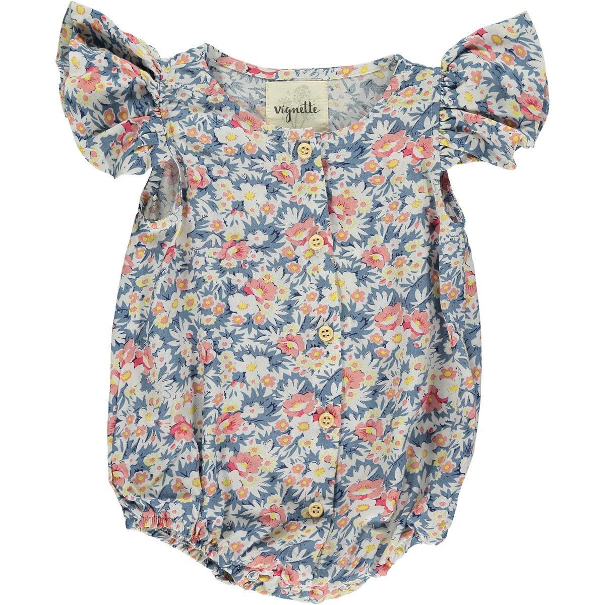 Cammie Blue Floral Bubble