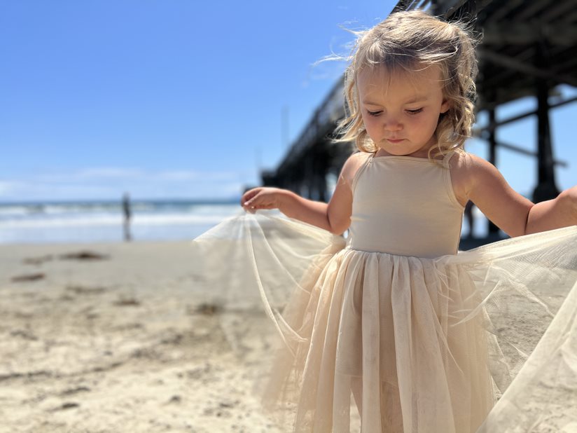 Kaia Oatmeal Tutu Dress