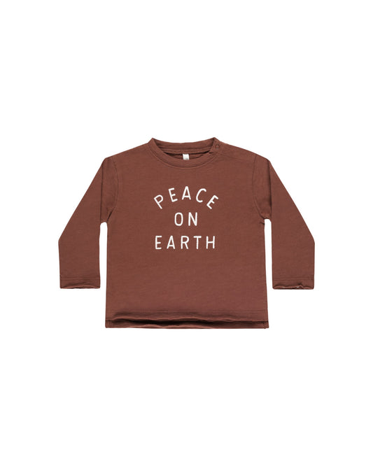 Raw Edge Peace on Earth Tee