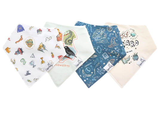 Wizarding Worlds Baby Bandana Bib (4 Pack)