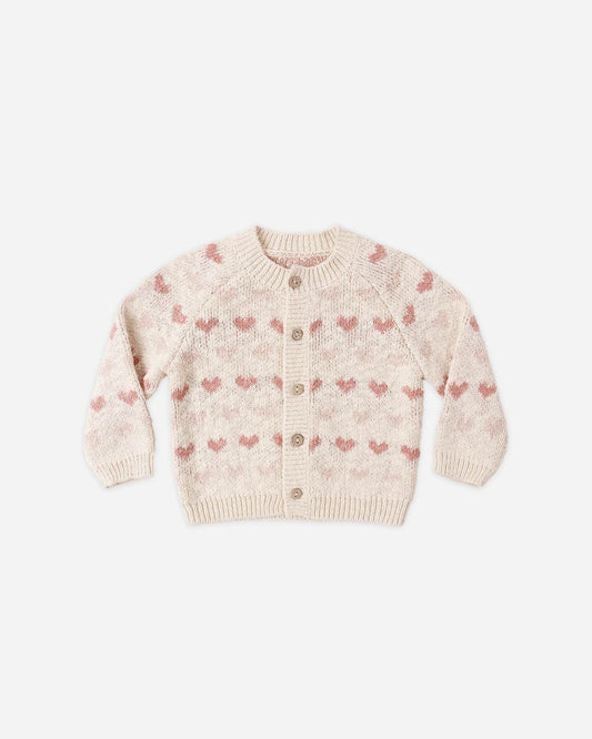 Knit Cardigan Hearts