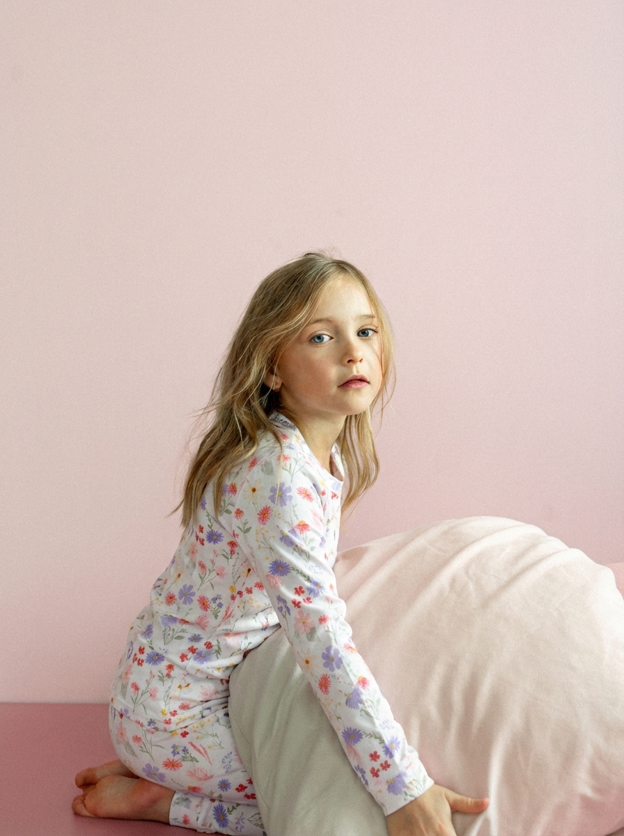 Flowers On Cream Pajamas
