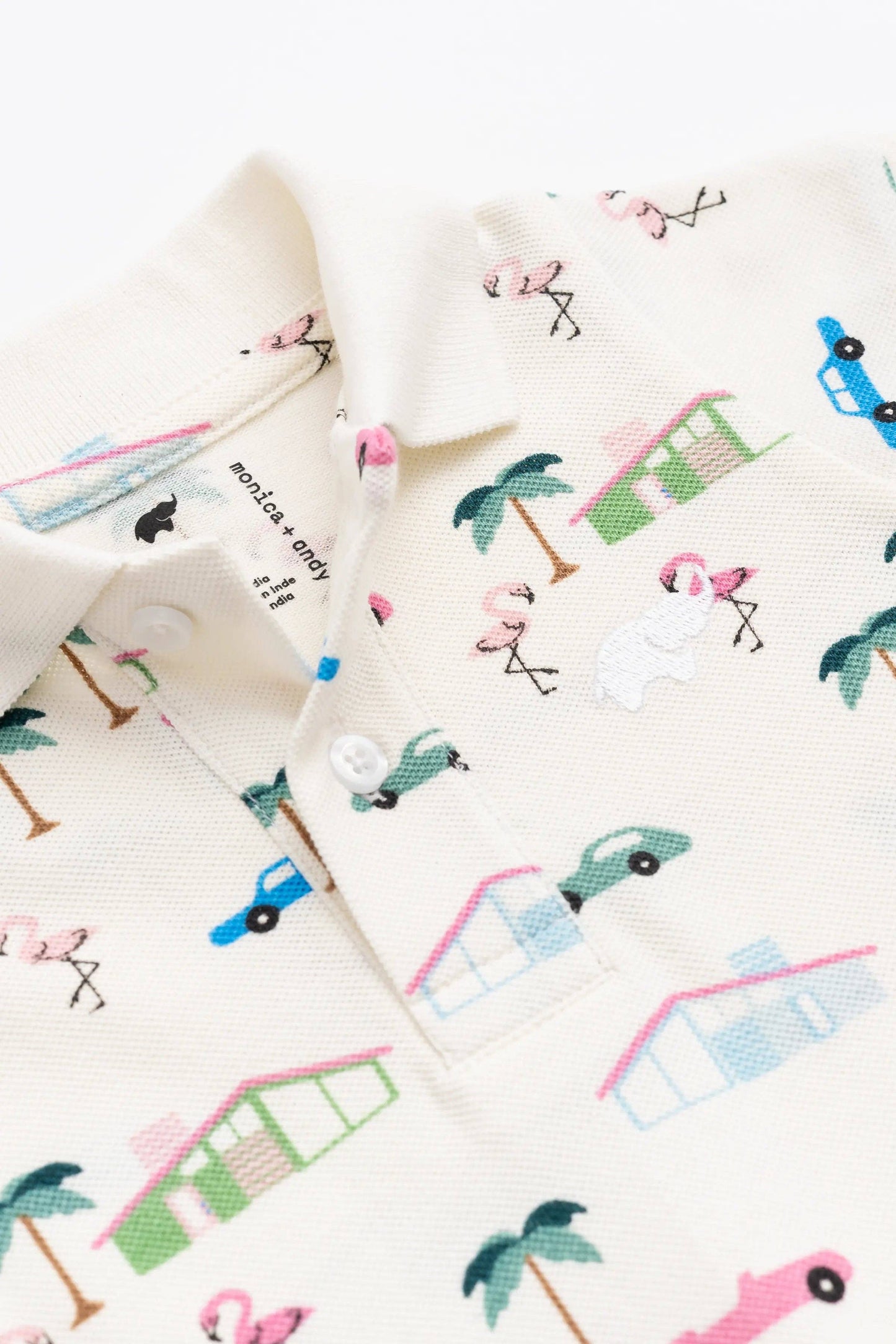 Retro Palm Springs Organic Polo