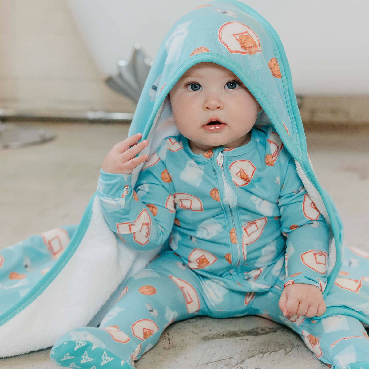 Slam Dunk Baby Knit Hooded Towel