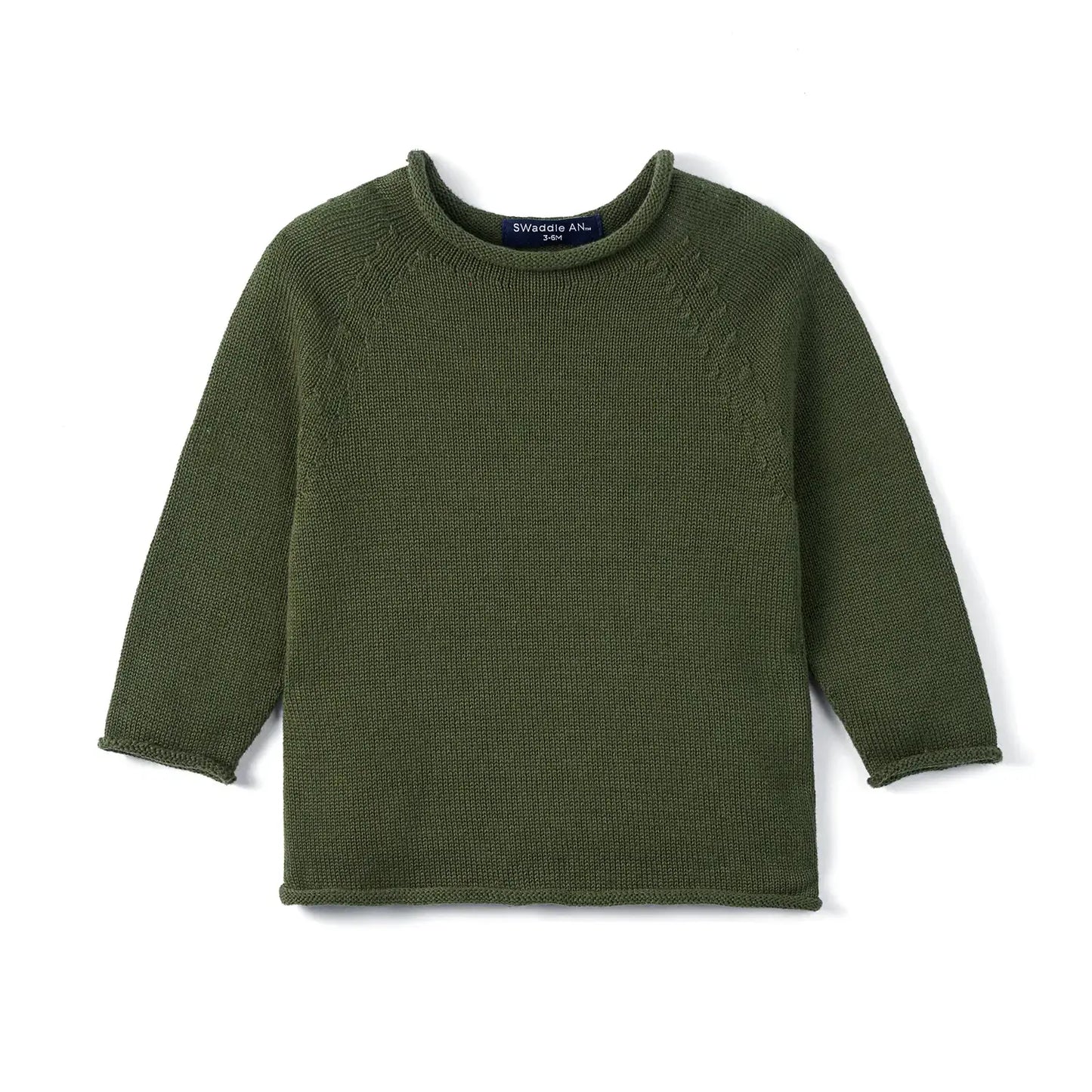 Cotton Rollneck Sweater In Various Colors