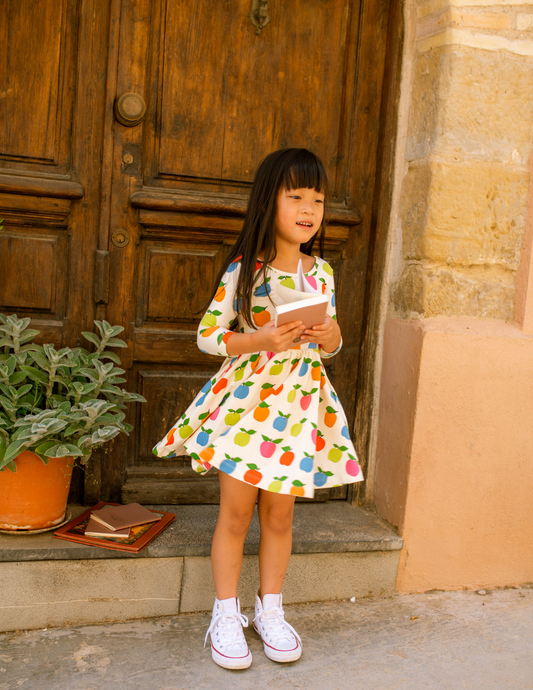 Twirl Dress in Apples
