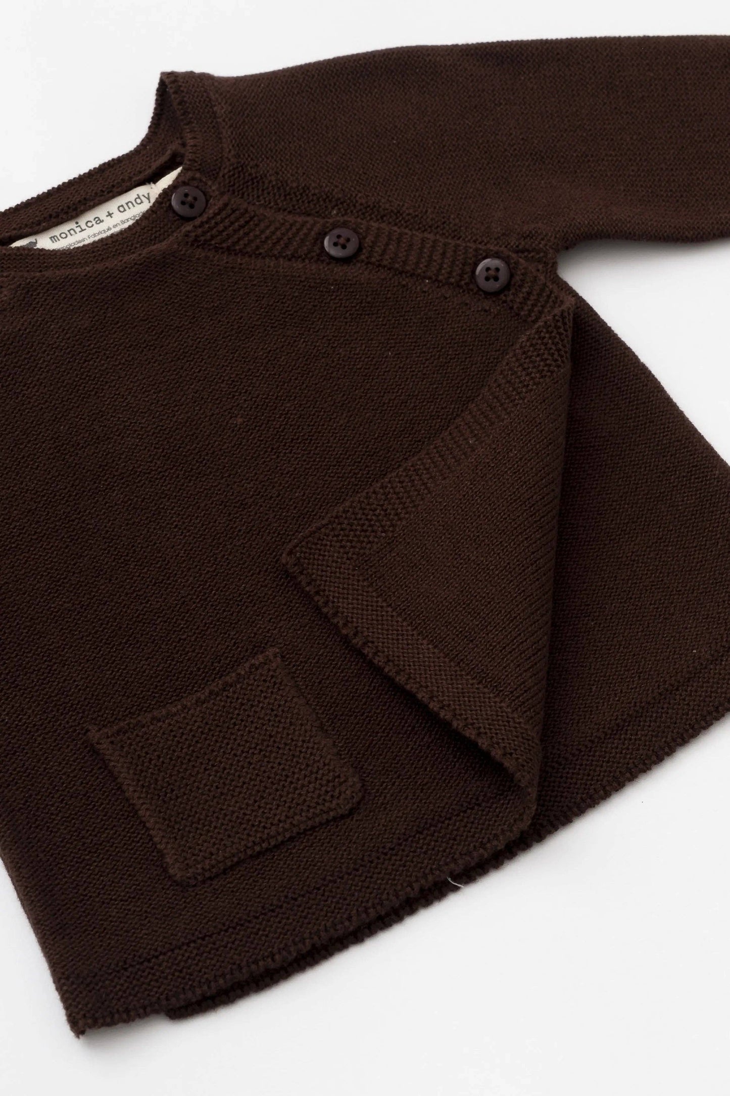 Chocolate Brown Organic Knit 2 Pc. Set