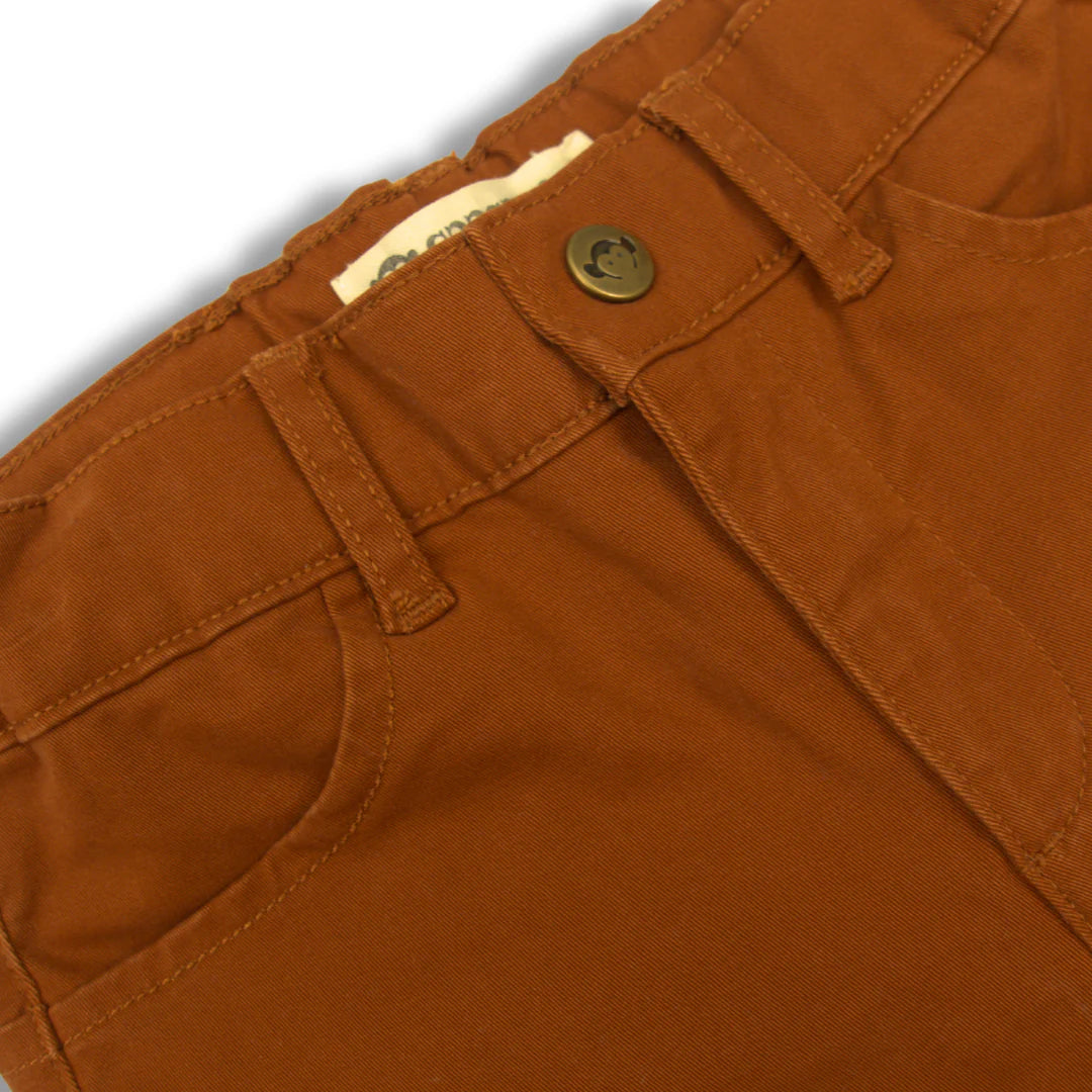 Terracotta Skinny Twill Pant