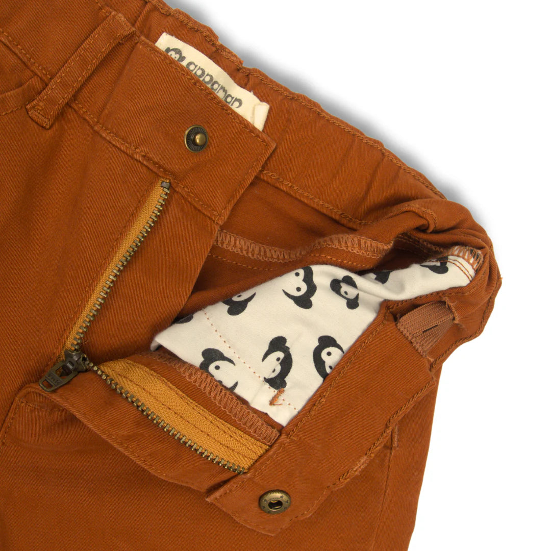 Terracotta Skinny Twill Pant