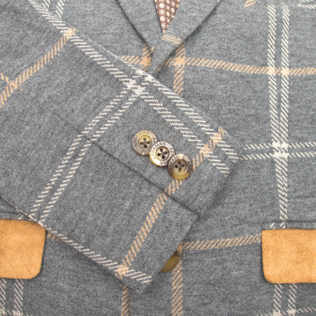 Smoky Windowpane Club Jacket