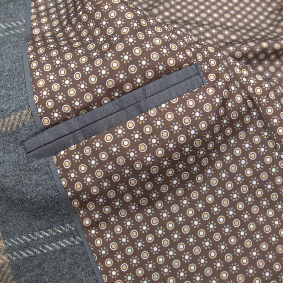 Smoky Windowpane Club Jacket