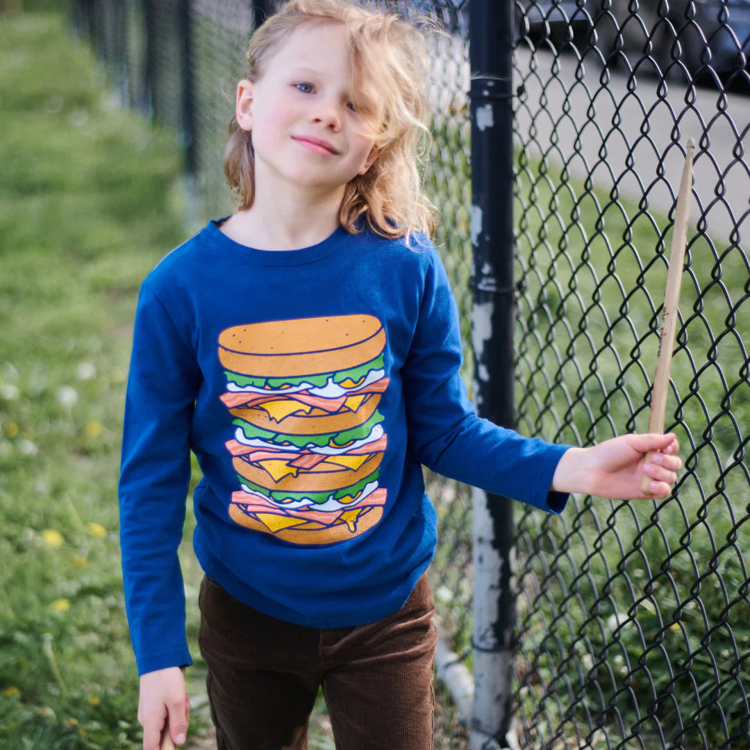 Bacon Egg and Cheese Navy Tee