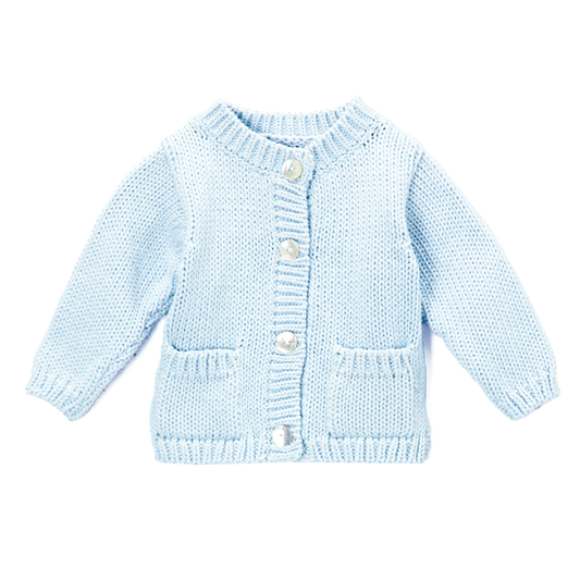 Light Blue Cotton Cardigan