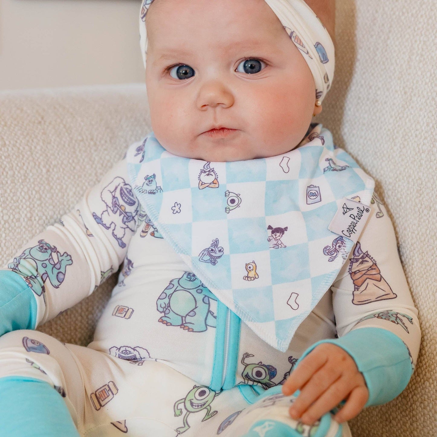 Monsters, Inc. Medley Baby Bandana Bibs