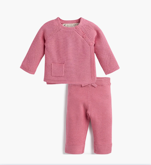 Mauve Organic Knit 2 Pc. Set