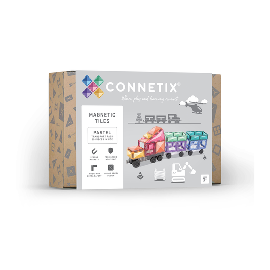 CONNETIX Pastel Transport Pack, 50 Pieces