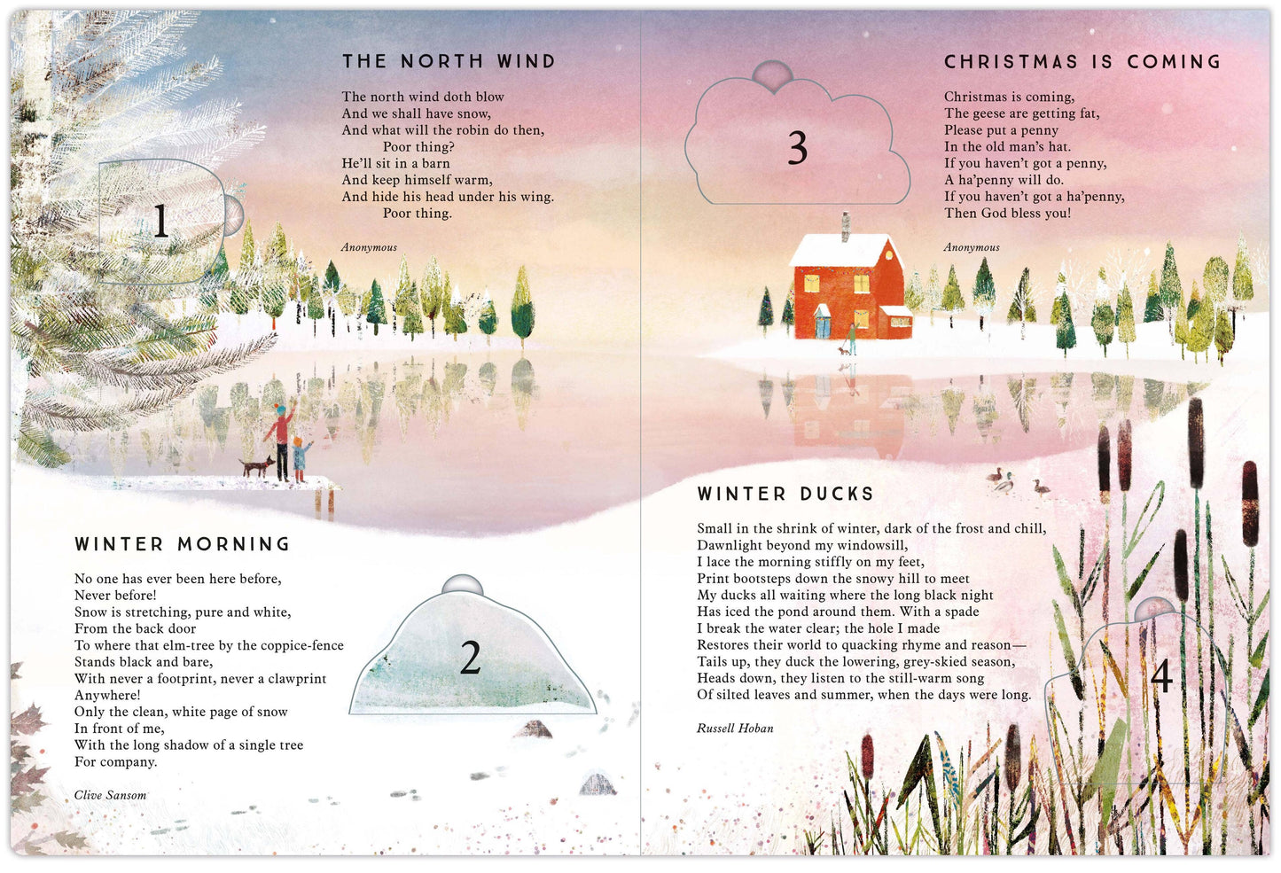Lift-the-Flap Advent Calendar with Christmas Poems