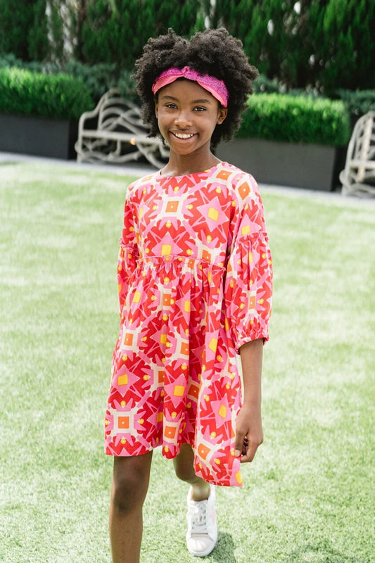 Pink Starburst Savannah Dress