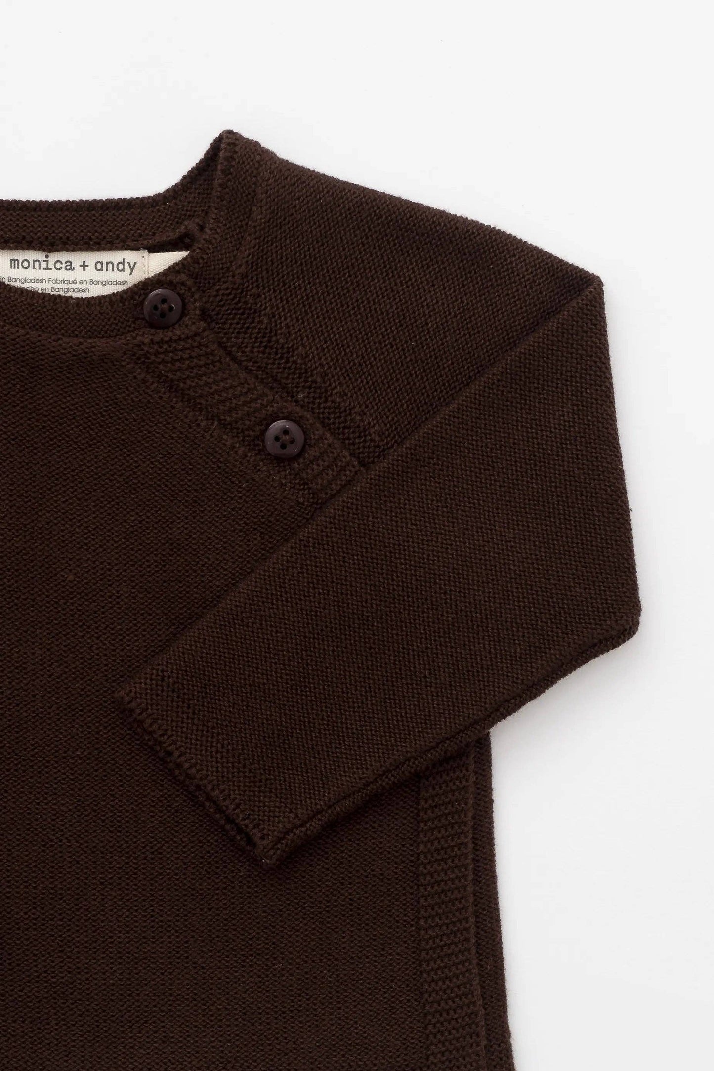 Chocolate Brown Organic Knit 2 Pc. Set