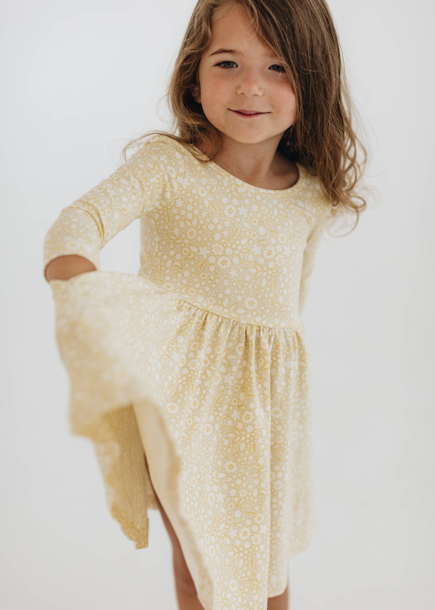 Twirl Dress in Buttercup