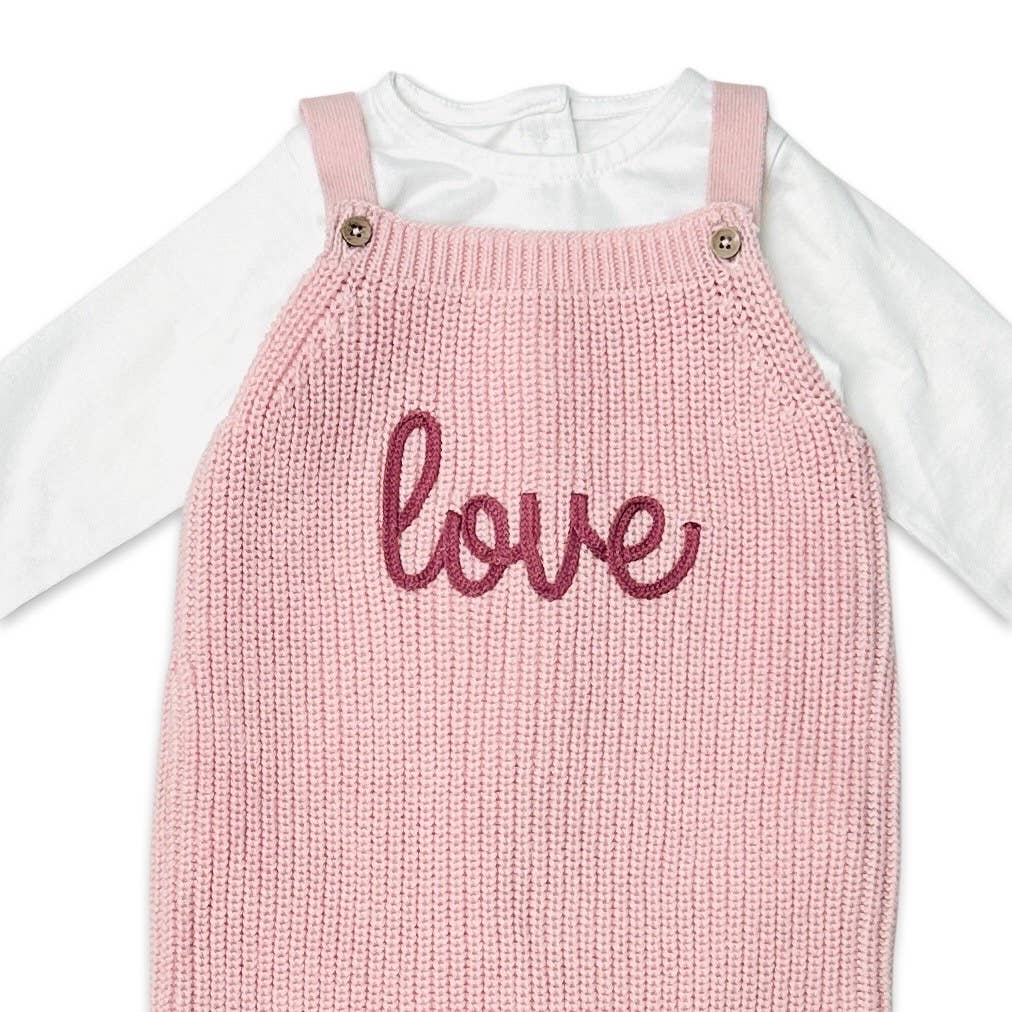 LOVE Knit Baby Overall & Bodysuit